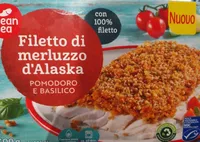 Filetto merluzzo Alaska pomodoro e basilico