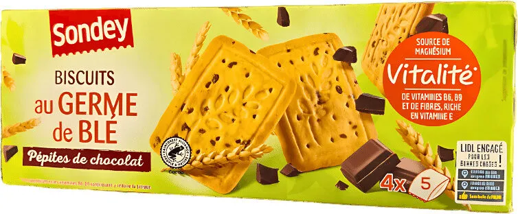 Biscuits Germe de Blé et Pépites de Chocolat