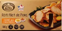 Rôti filet de porc cuisine aux 2 moutardes