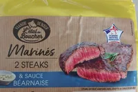 2 steaks marinés