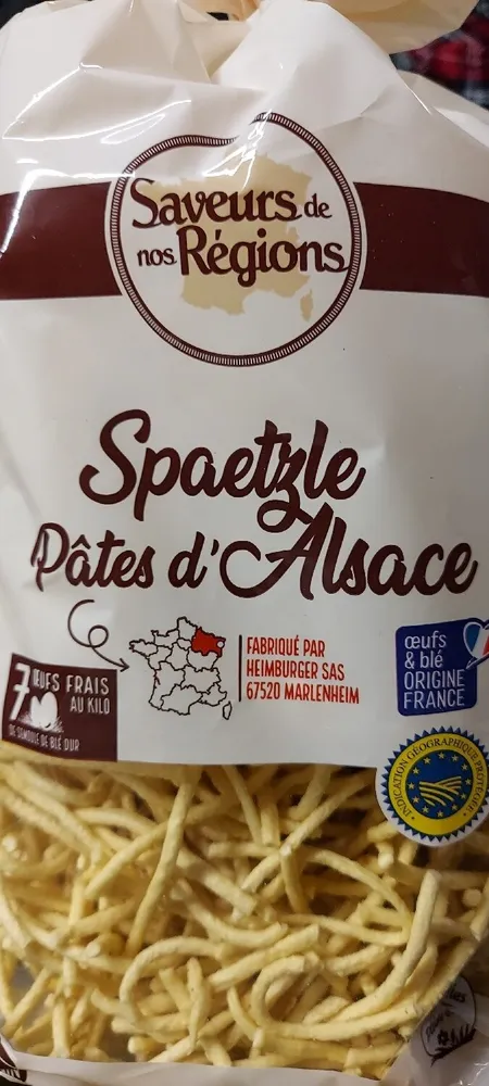 Spaetzle pâtes d'Alsace