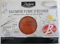 Saumon fumé d'écosse salé ai sel sec, fumé au bois de hêtre