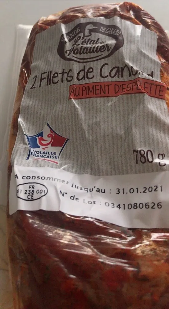 Fillet de canard au piment d’Espelette