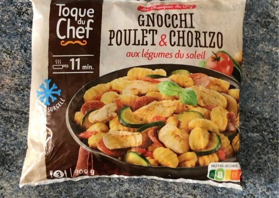 Gnocchi poulet chorizo au legumes du soleil