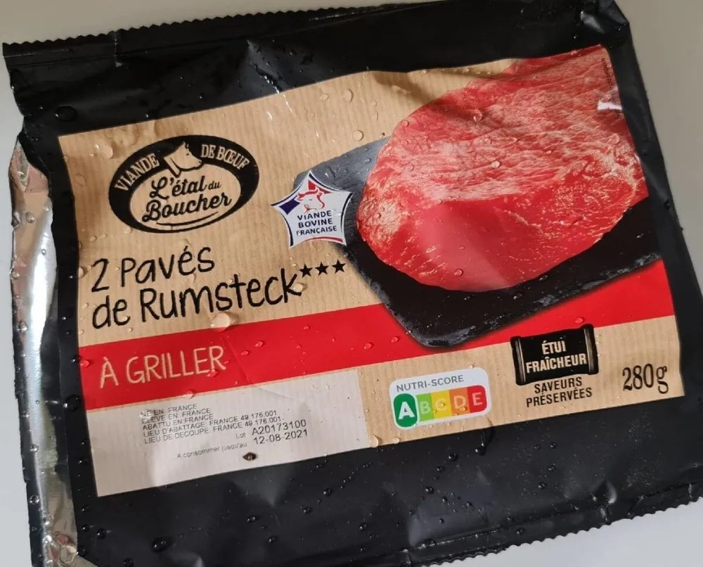 2 pavés de rumsteck