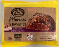 Bavette marinée fondue d'échalotes