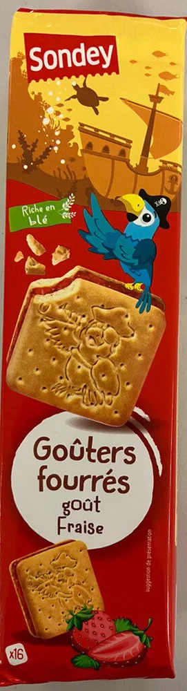 Goûters fourrés goût fraise