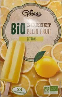 BIO SORBET PLEIN FRUIT CITRON