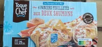 Paniers feuilletés aux deux saumons