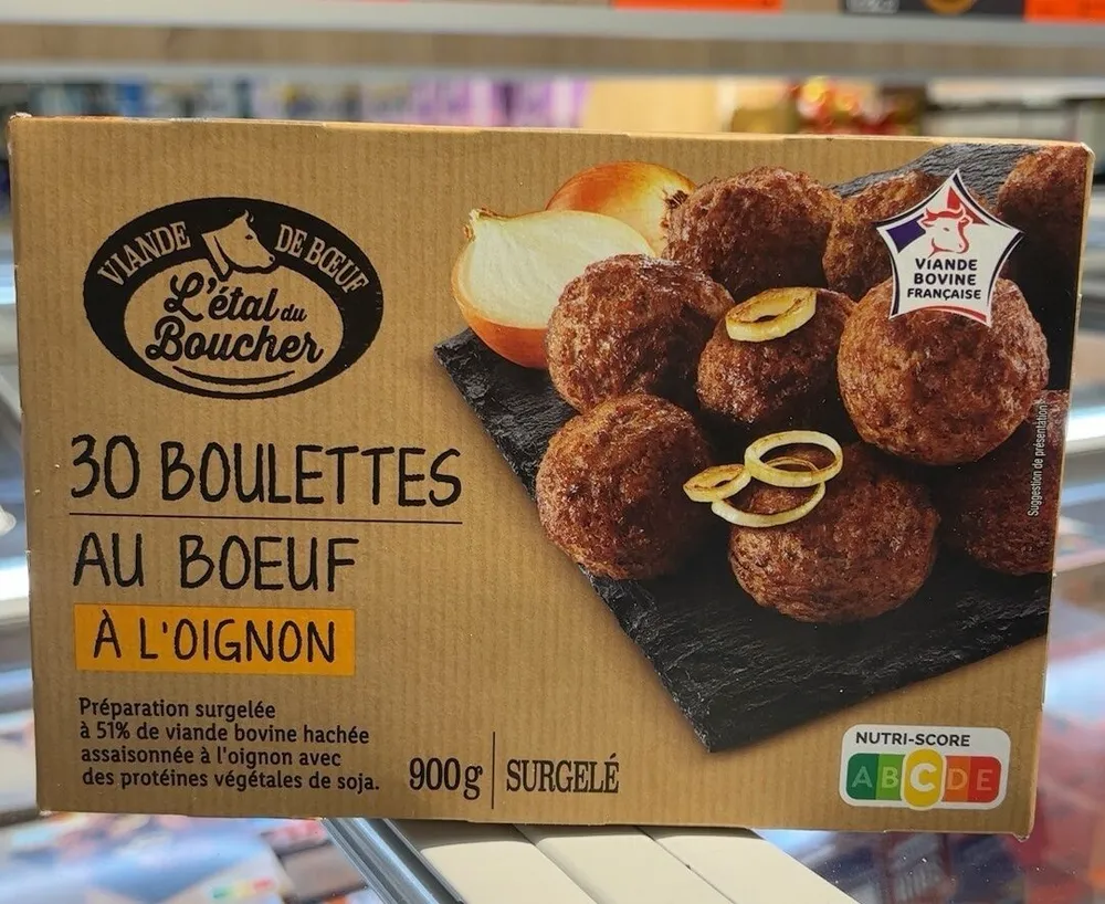 30 Boulettes au boeuf a l’oignon
