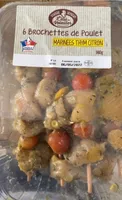 6 Brochettes de Poulet Thym Citron