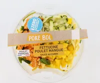 Poke bowl fettuccine poulet mangue sauce curry