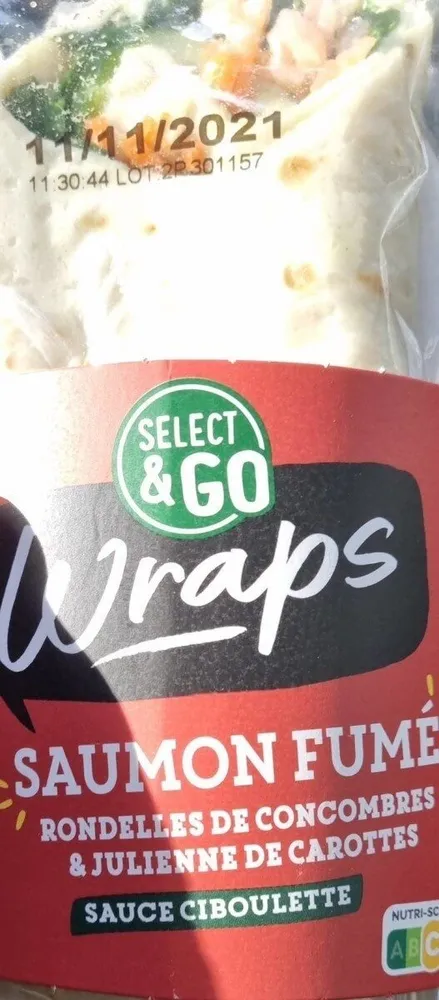 Wraps saumon fumé