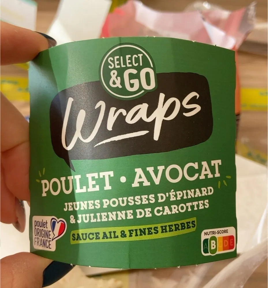 Wrap poulet avocat