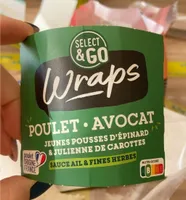 Wrap poulet avocat