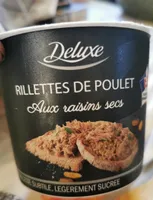 Rillettes de poulet aux raisins secs