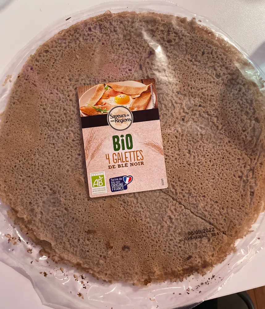 4 galettes bio de blé noir
