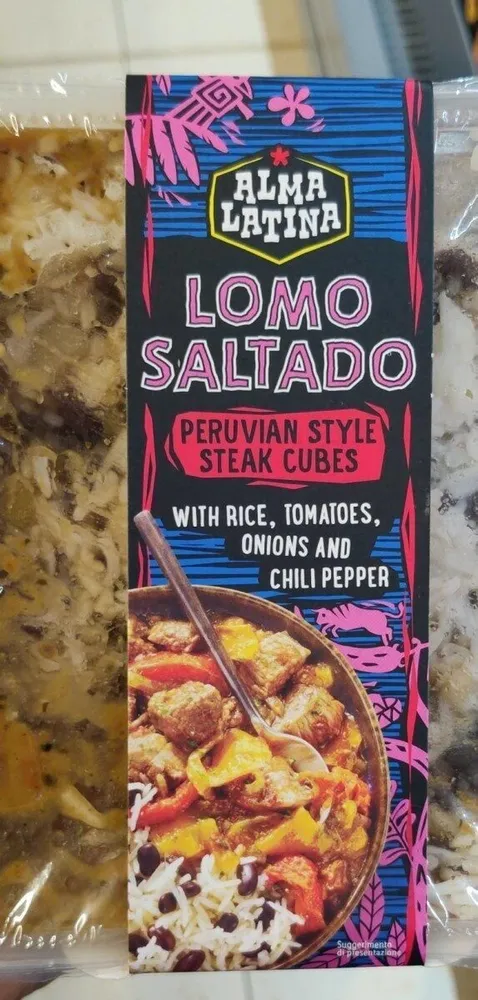 Lomo Saltando Peruvian style steak cubes