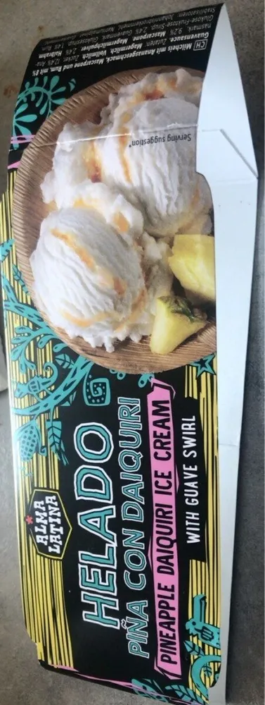 Helado piña con daiquiri