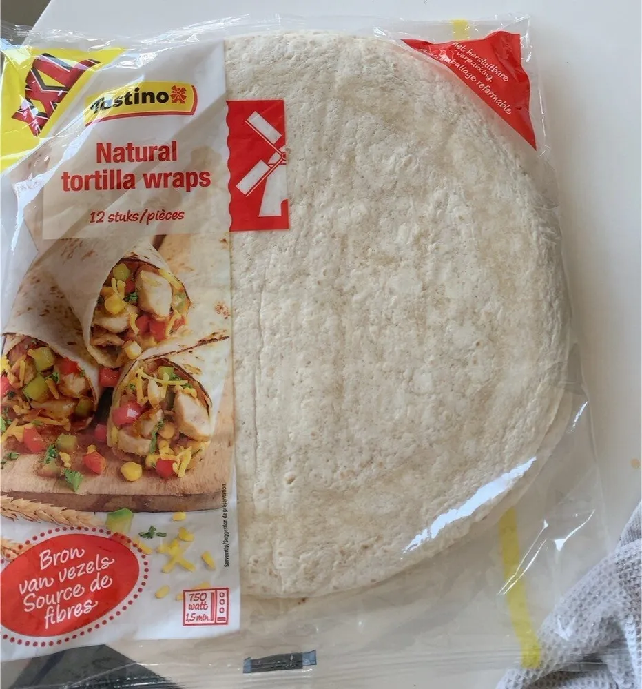 Natural tortila wraps