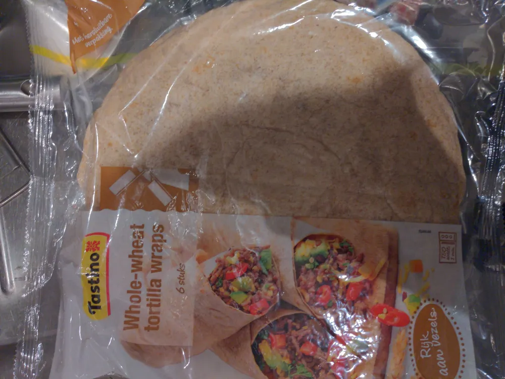 Whole-wheat tortilla wraps