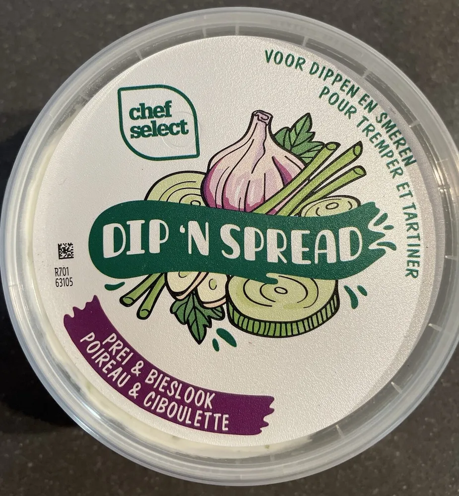DIP 'N SPREAD PREI & BIESLOOK POIREAU & CIBOULETTE