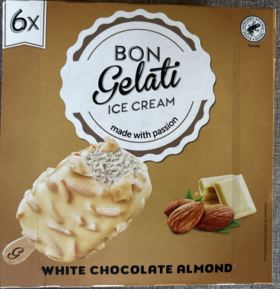 white chocolate almond