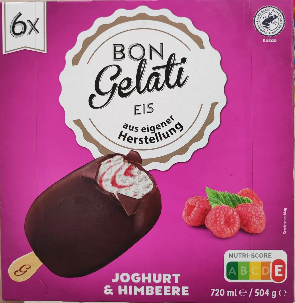 Joghurt und himbeee eis