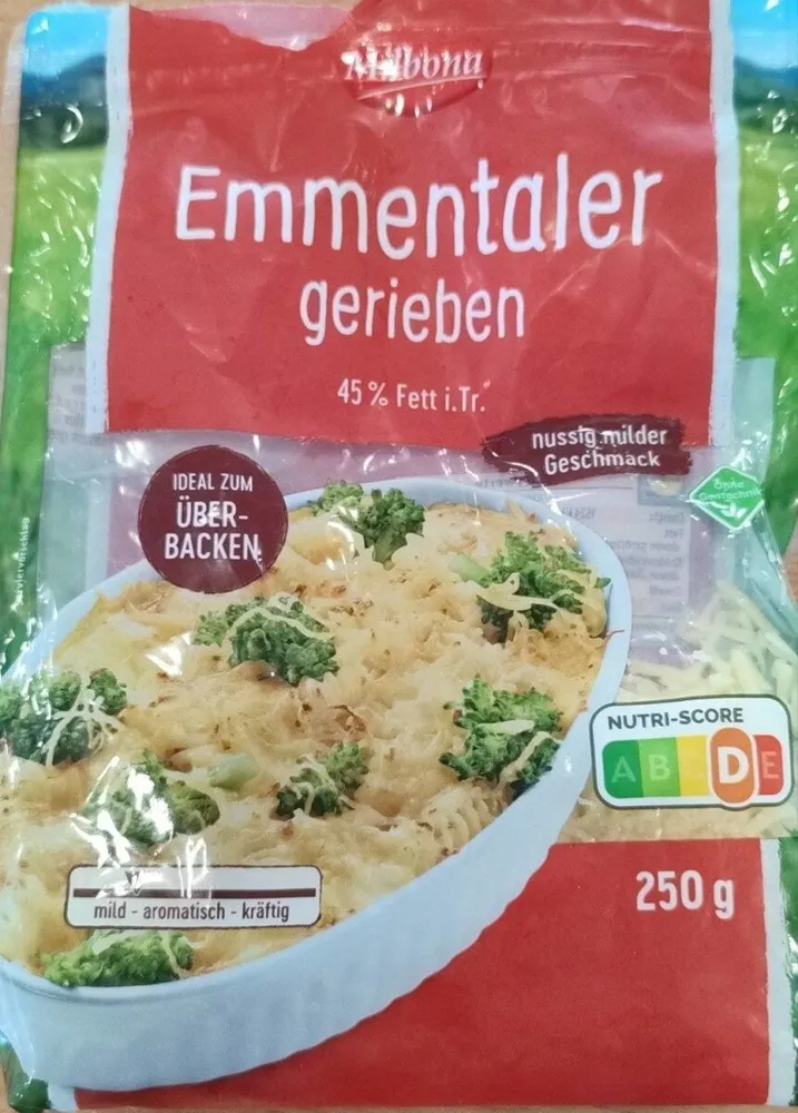 Emmentaler gerieben