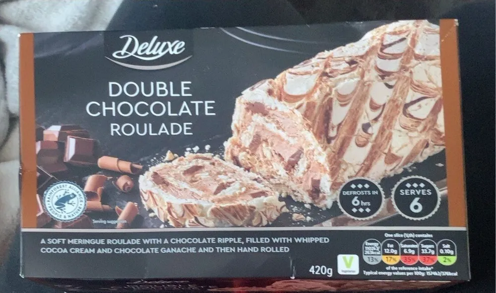 Double chocolate roulade