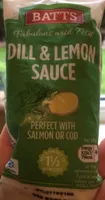 Dill and lemon sauce