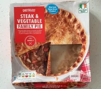 Steak and vegetable pie