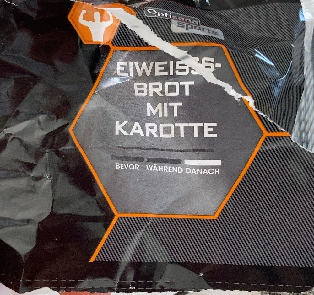Eiweiß-Brot mit Karotte