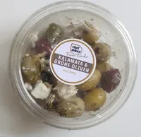 LIDL Chef Select Kalamata und Grüne Oliven 150g 1.89€ 1kg 10.60€