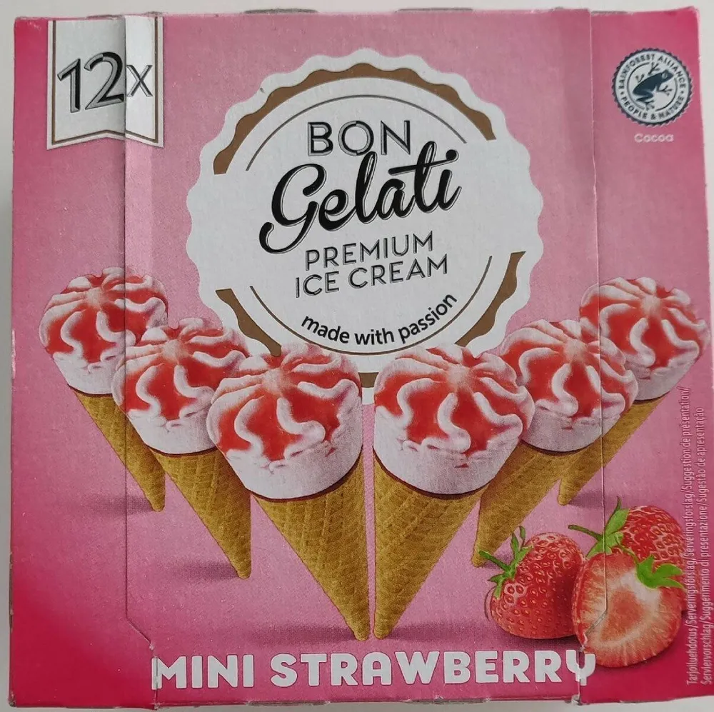 Bon Gelati Premium ICE Cream Mini Strawberry