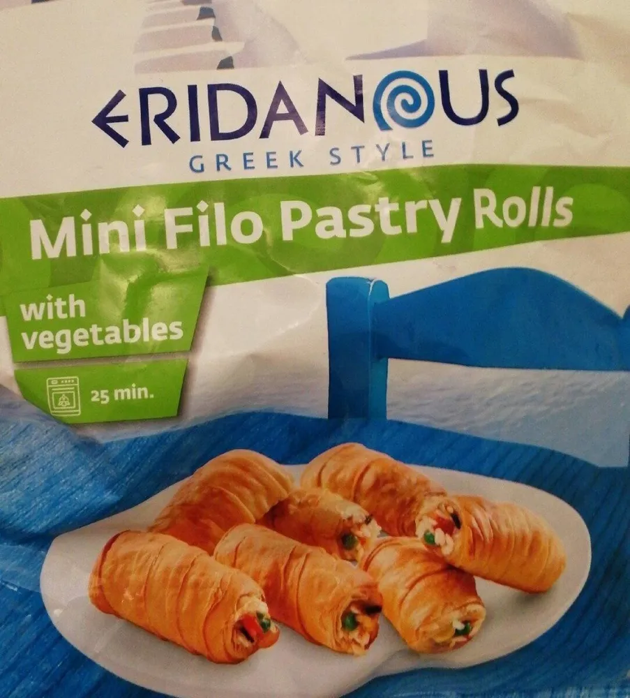 Filo pastry with veg