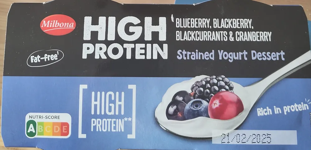 high protein blueberry, blackberry, blackcurrant & cranberry