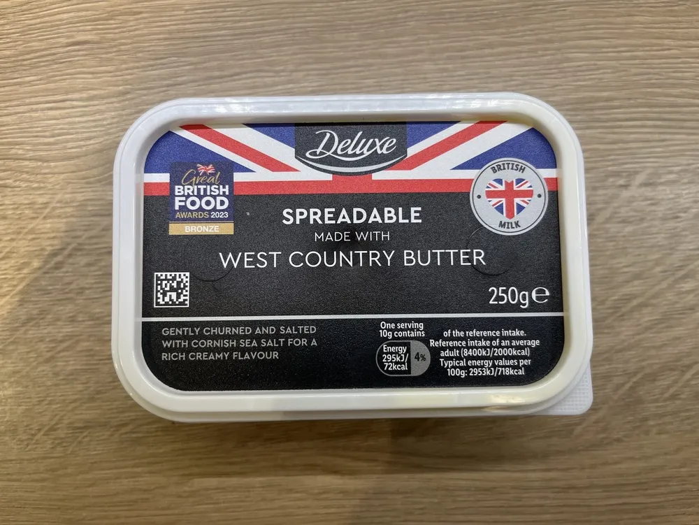 Spreadable west contry butter