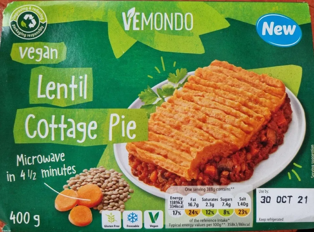 Vegan Lentil Cottage Pie