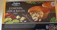 Chicken leek  bacon pies