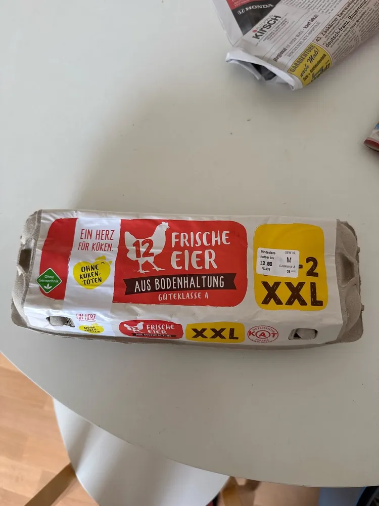 Frische Eier Bodenhaltung (10+2)