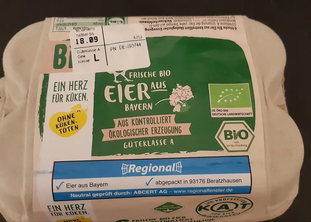Frische Bio Eier aus Bayern