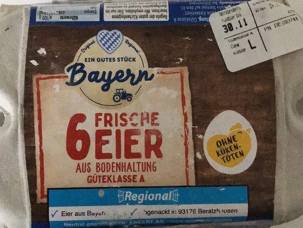 Eier - Frische Eier aus Bodenhaltung Gr. M