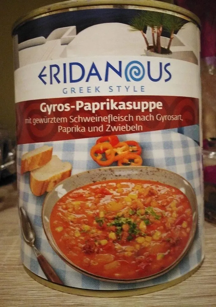 Gyros paprikasuppe