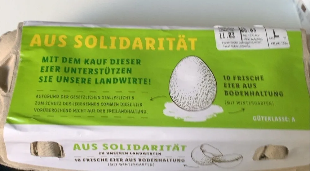 Eier aus Bidenhaltung