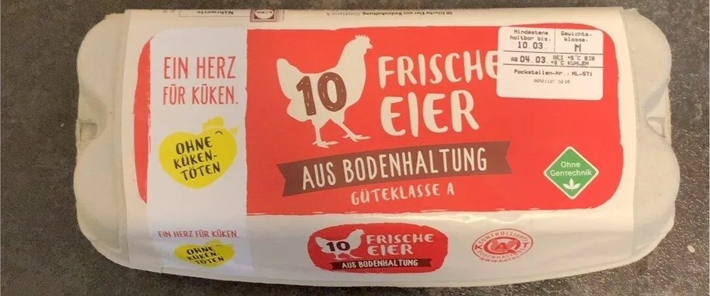 Frische Eier aus Bodenhaltung