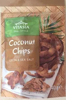 Coconut Chips. Cocoa & sea salt