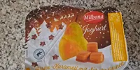 Milbona Joghurt Birne-Karamell mit Schokosternen