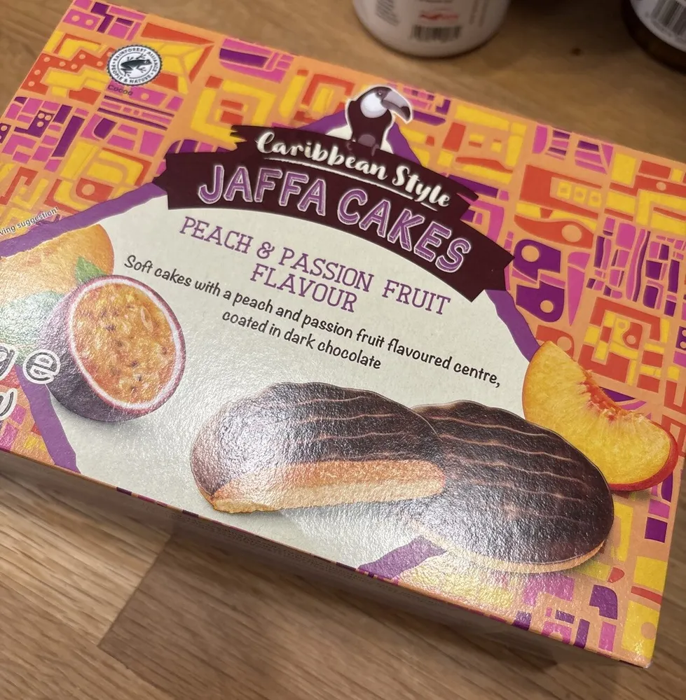 JAFFA CAKES PEACH & PASSION FRUIT FLAVOUR
