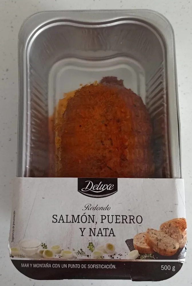 Redondo, Salmón, puerro y nata